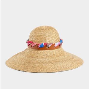 Quirimbas Print Scarf Straw Hat